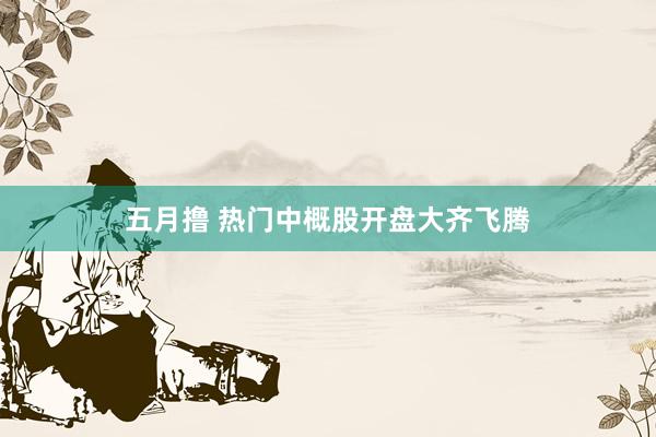 五月撸 热门中概股开盘大齐飞腾